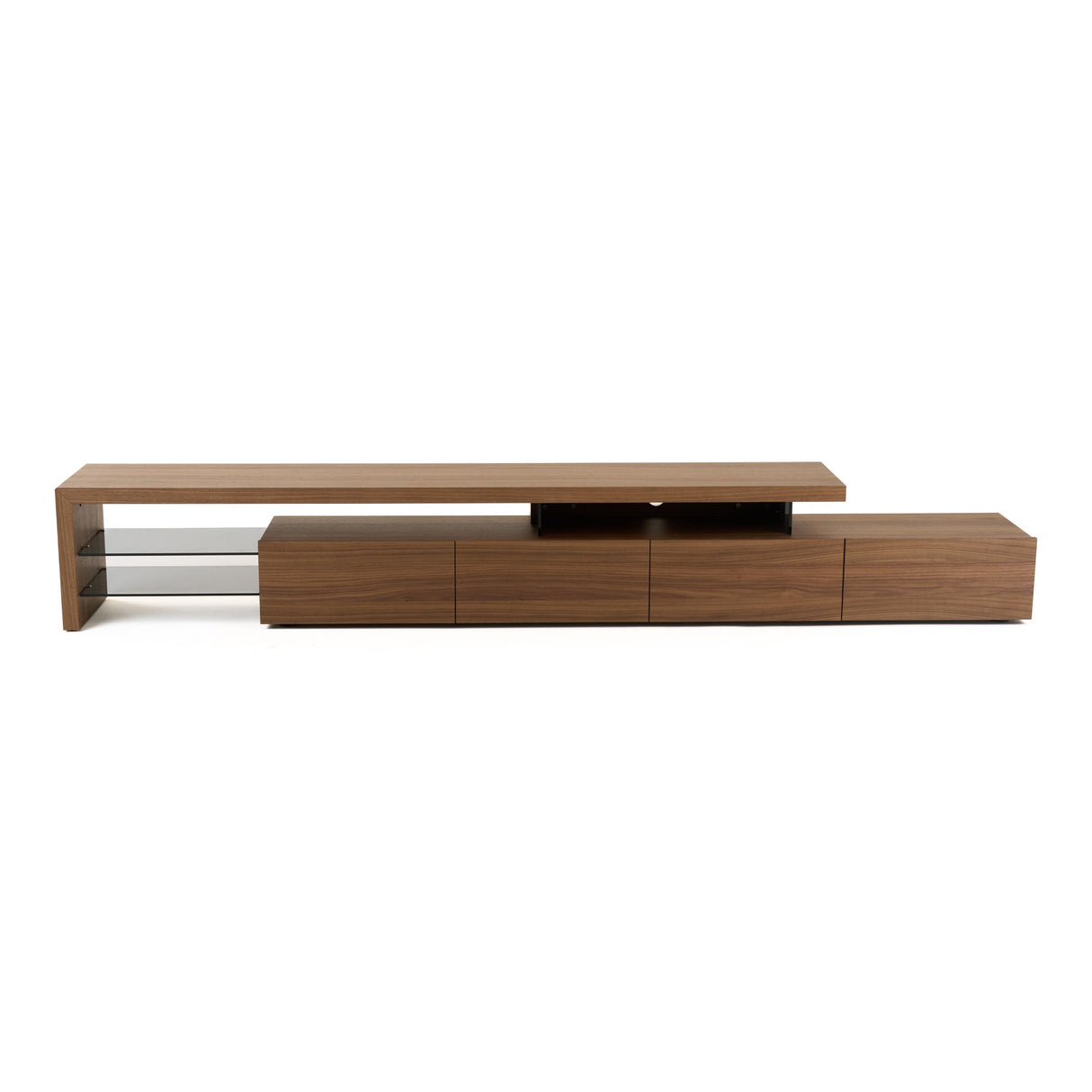 Modrest Loreta - Modern Walnut TV Stand