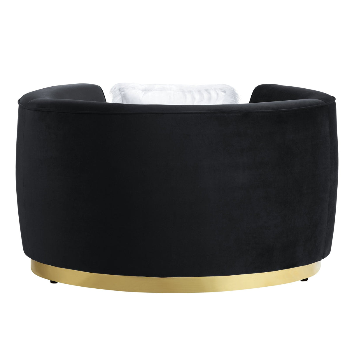 Achelle Chair W/Pillow LV01047 Black Velvet | Acme | Home Elegance USA