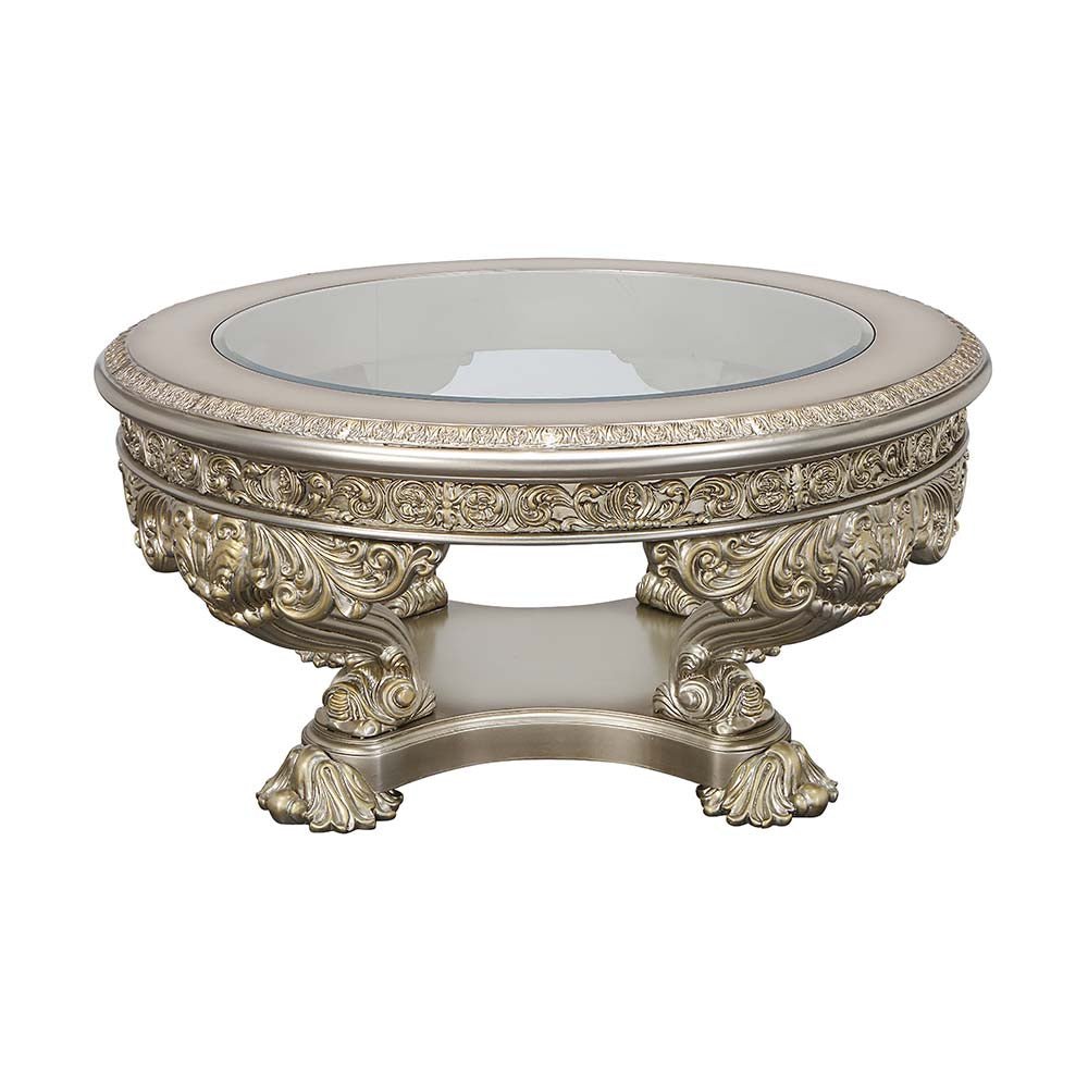 Danae Coffee Table LV01202 Champagne & Gold Finish | Acme | Home Elegance USA