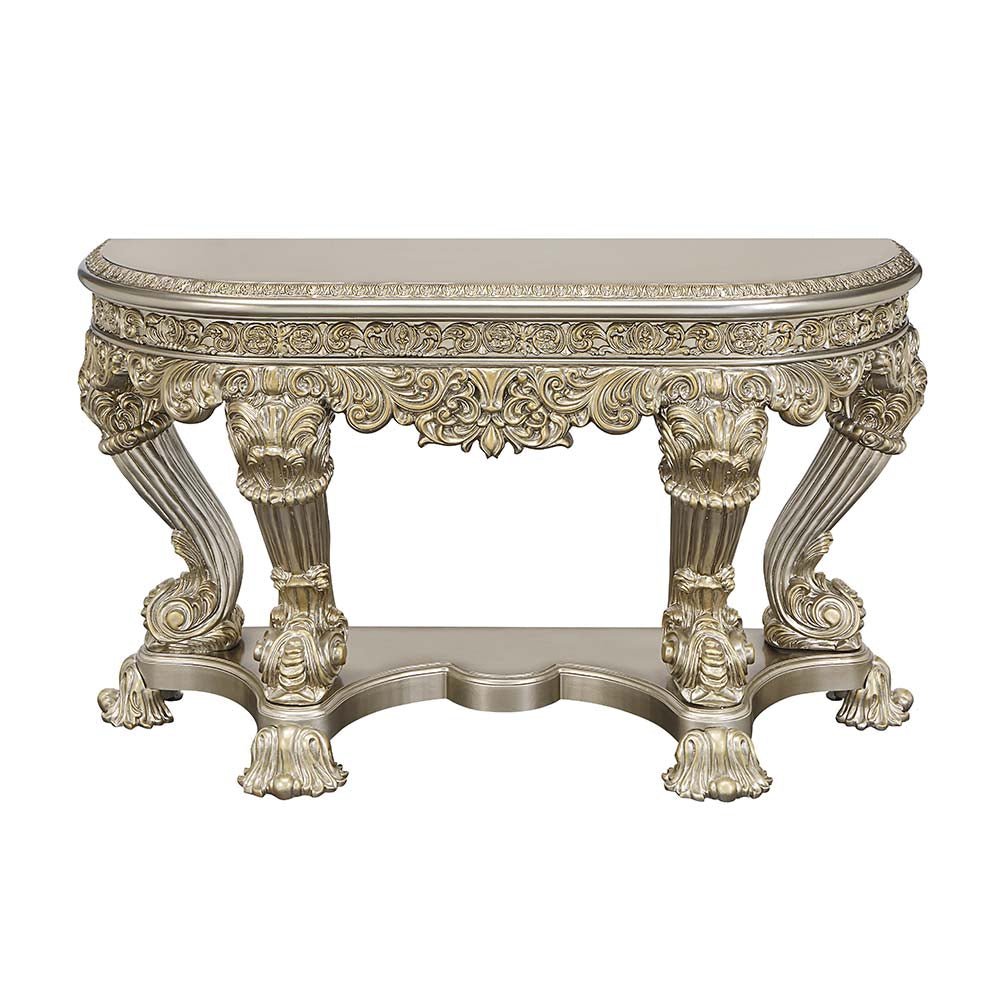 Danae Sofa Table LV01204 Champagne & Gold Finish | Acme | Home Elegance USA