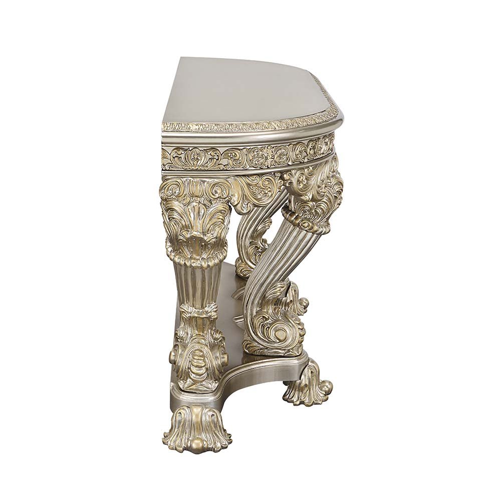 Danae Sofa Table LV01204 Champagne & Gold Finish | Acme | Home Elegance USA