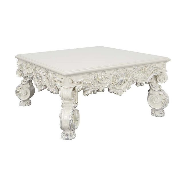 Adara Coffee Table LV01217 Antique White Finish | Acme | Home Elegance USA