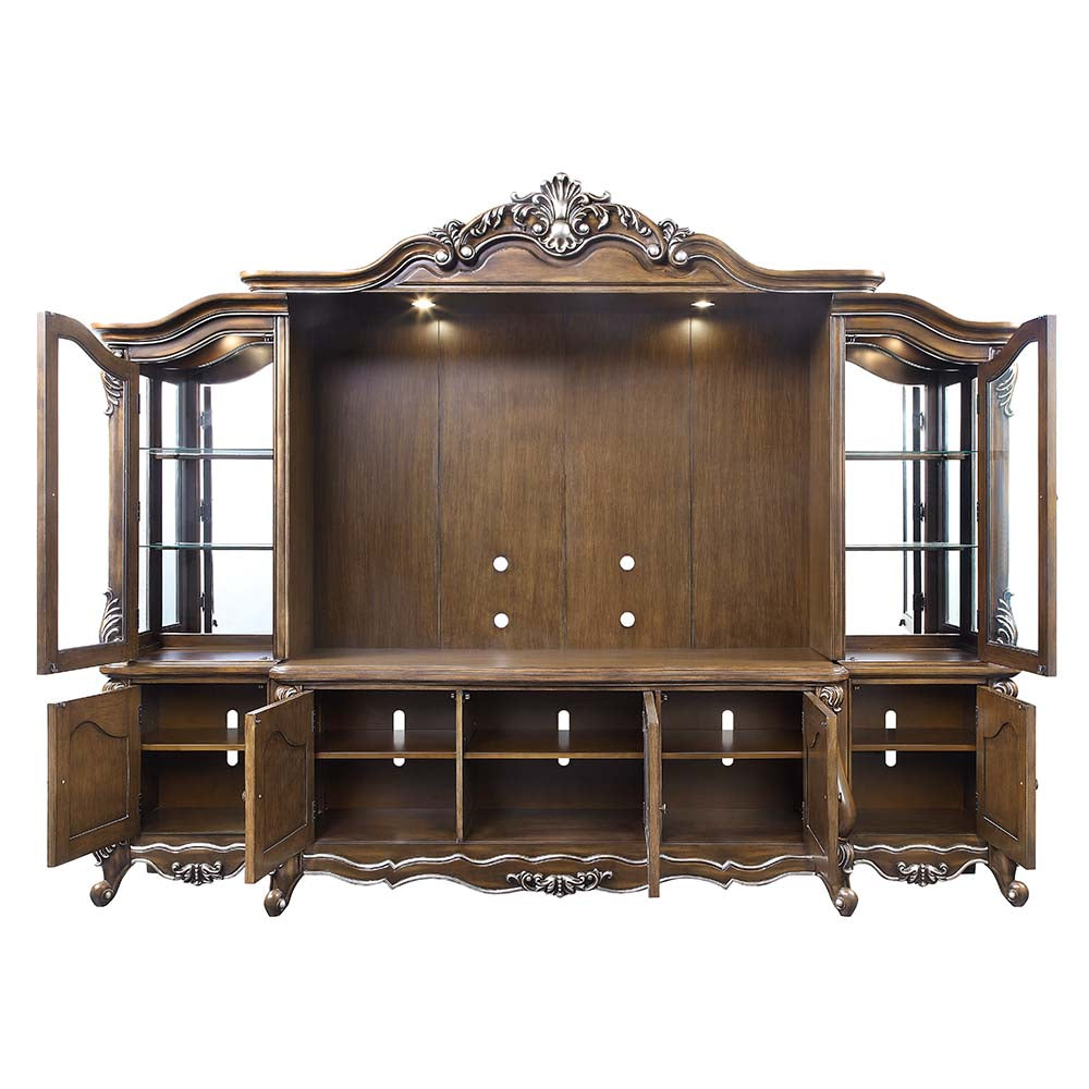 Acme - Latisha Entertainment Center LV01355 Antique Oak Finish