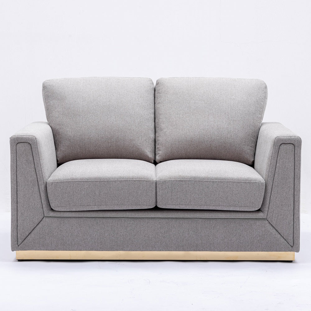 Acme - Valin Loveseat LV01745 Grey Linen