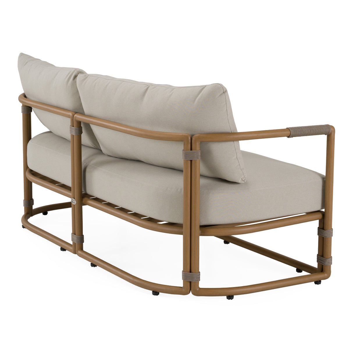 Malta - Outdoor Light Grey + Teak Sofa Set - View Image 1