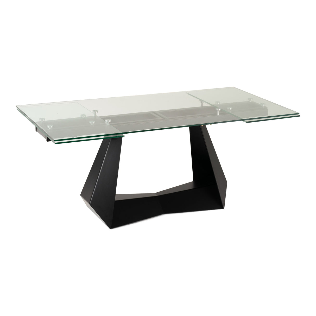 Modrest Maroney - Modern Black and Glass Extendable 70.5"/106" Dining Table