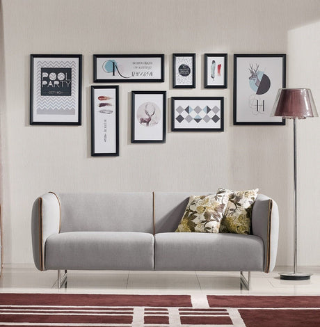 Divani Casa Medora - Modern Grey Fabric Sofa | Home Elegance USA