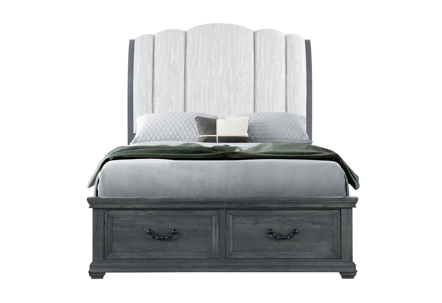 Rowan Grey Storage Queen Bed | Global