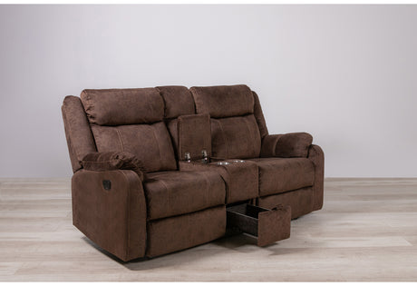 U7303 Domino Coffee Console Reclining Loveseat | Global Furniture USA