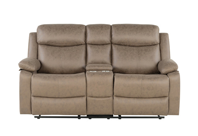 U6026 Brown Console Reclining Loveseat | Global Furniture USA - Home Elegance USA