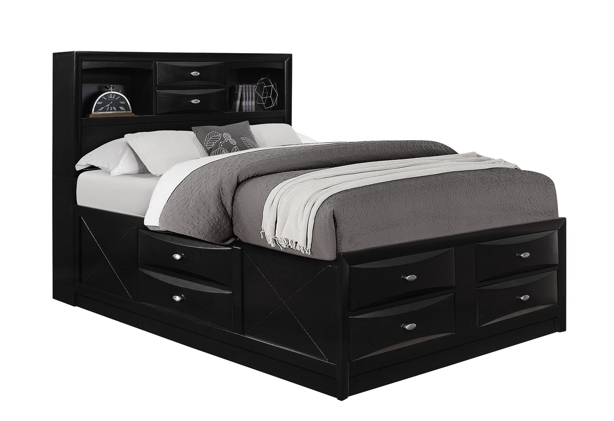 Linda Black Full Bed | Global - Home Elegance USA