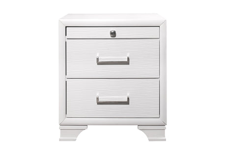 Jordyn White Nightstand | Global Furniture USA - Home Elegance USA