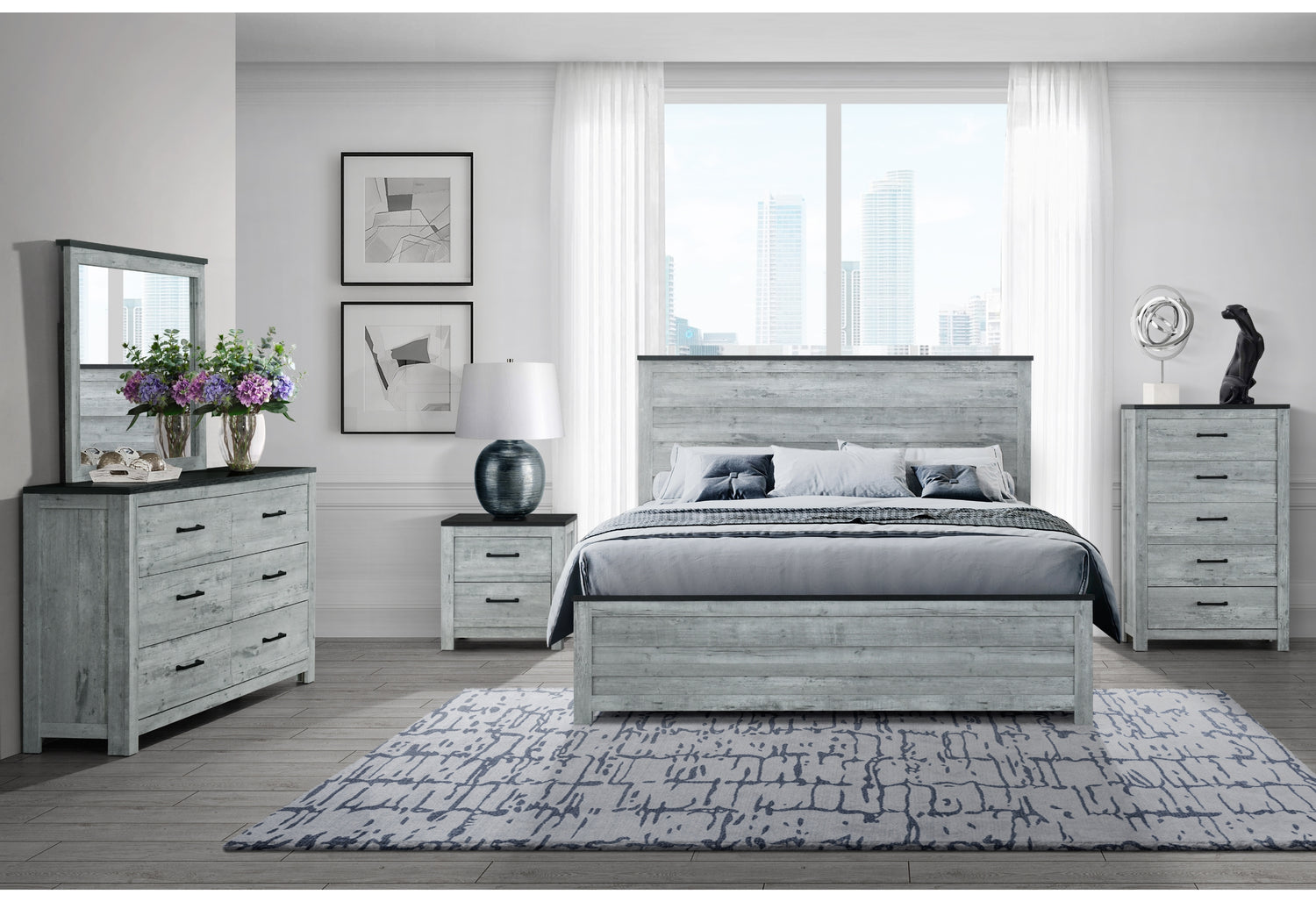 Ozark Grey Wash Dresser - Home Elegance USA