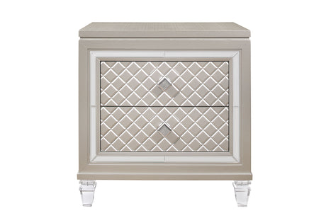 Paris Champagne Nightstand | Global Furniture USA - Home Elegance USA