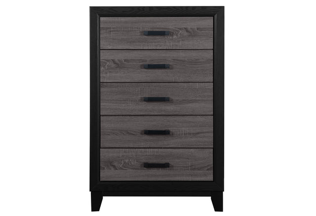 Lisbon Grey And Black Chest | Global - Home Elegance USA