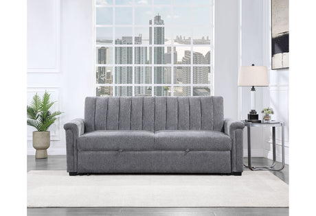 U0201 Dark Grey Pull Out Sofa | Global Furniture USA