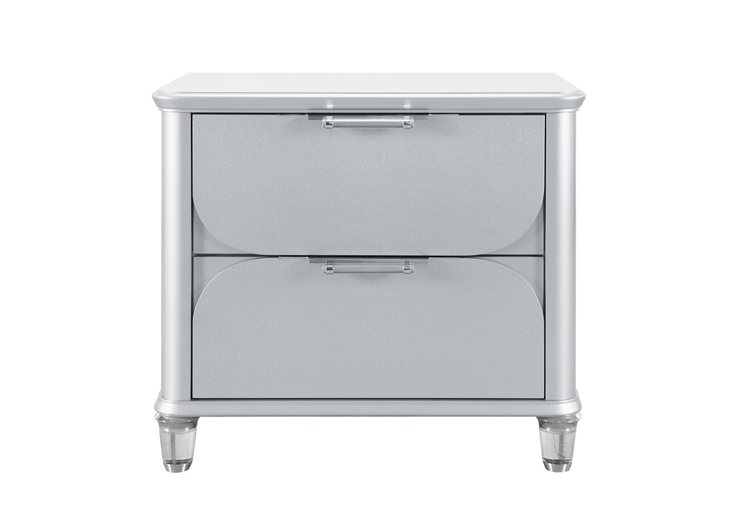Lando Silver Nightstand | Global Furniture USA - Home Elegance USA