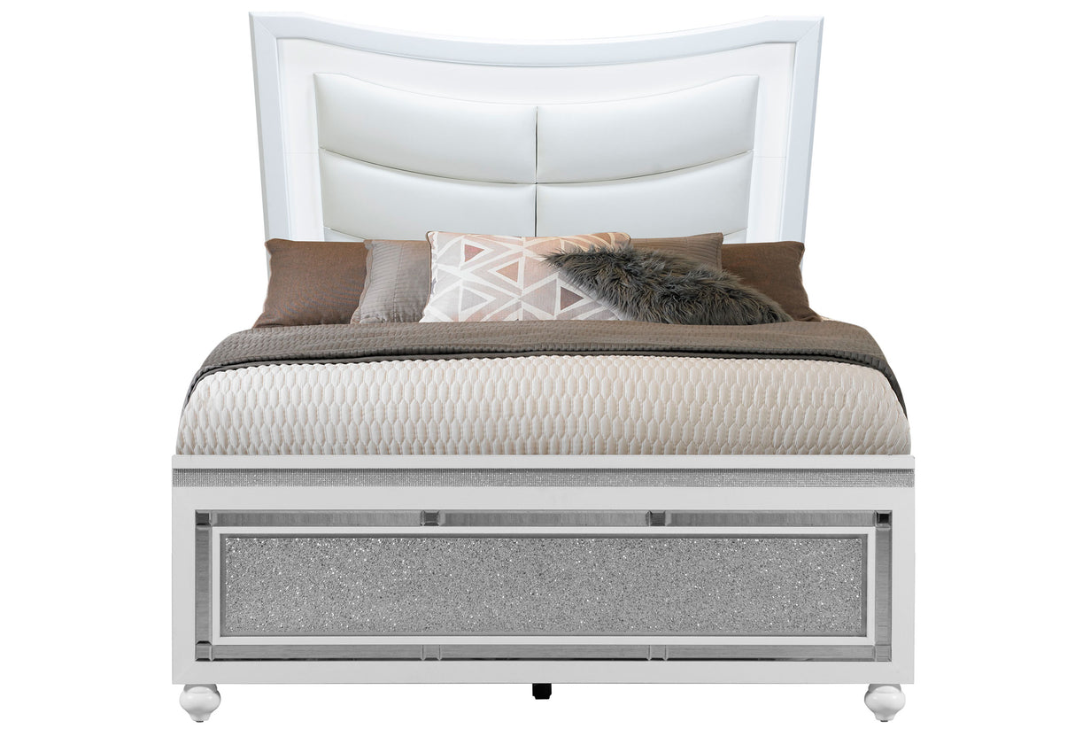 Collete White Full Bed | Global
