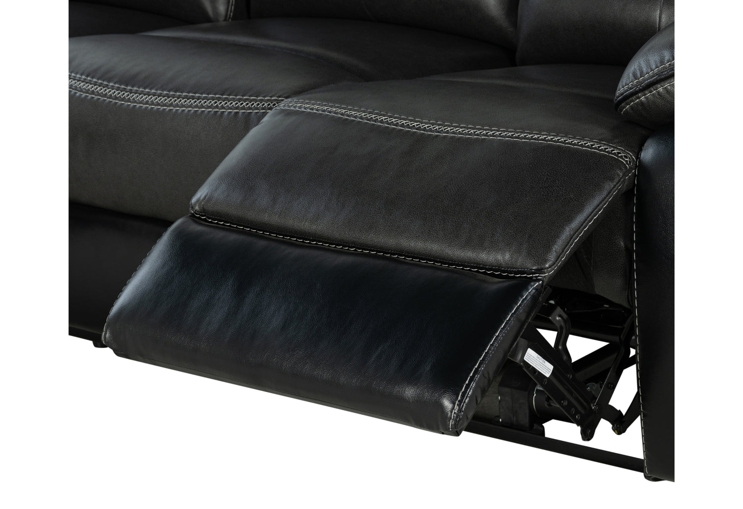 U5050 Blanche Charcoal/Black Power Reclining Loveseat | Global Furniture USA