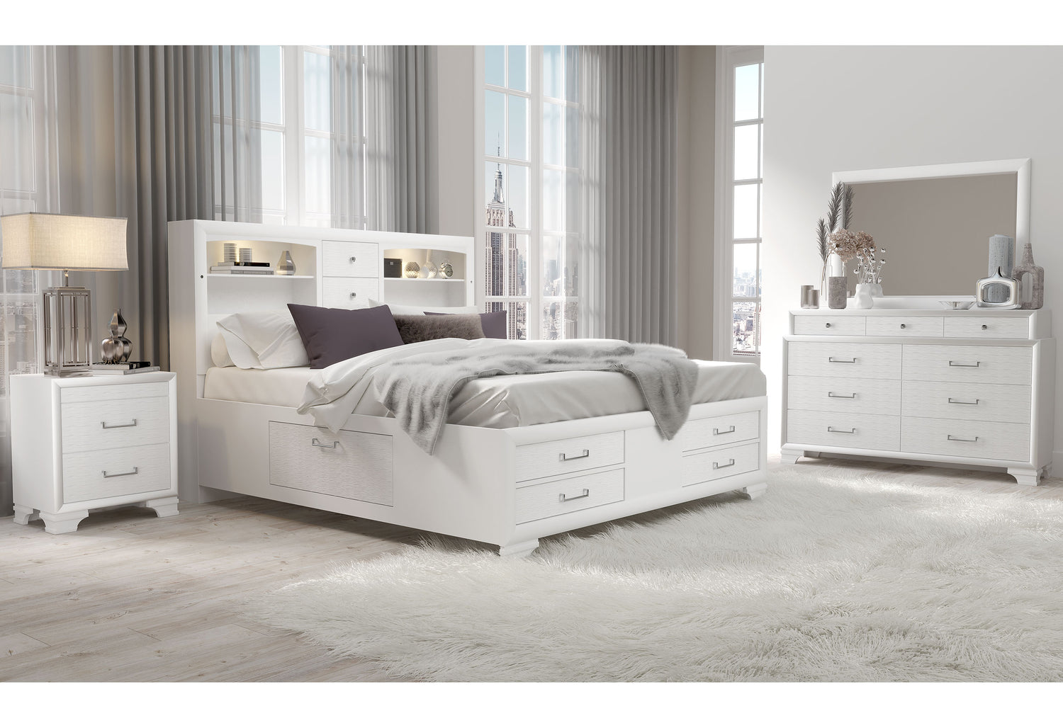 Jordyn White Chest | Global - Home Elegance USA