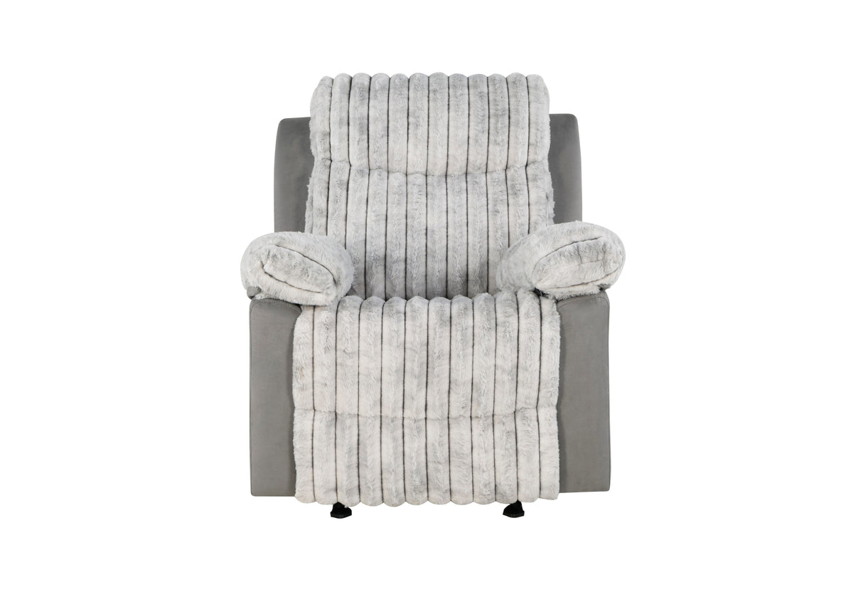 U6028 Grey Glider Recliner | Global Furniture USA