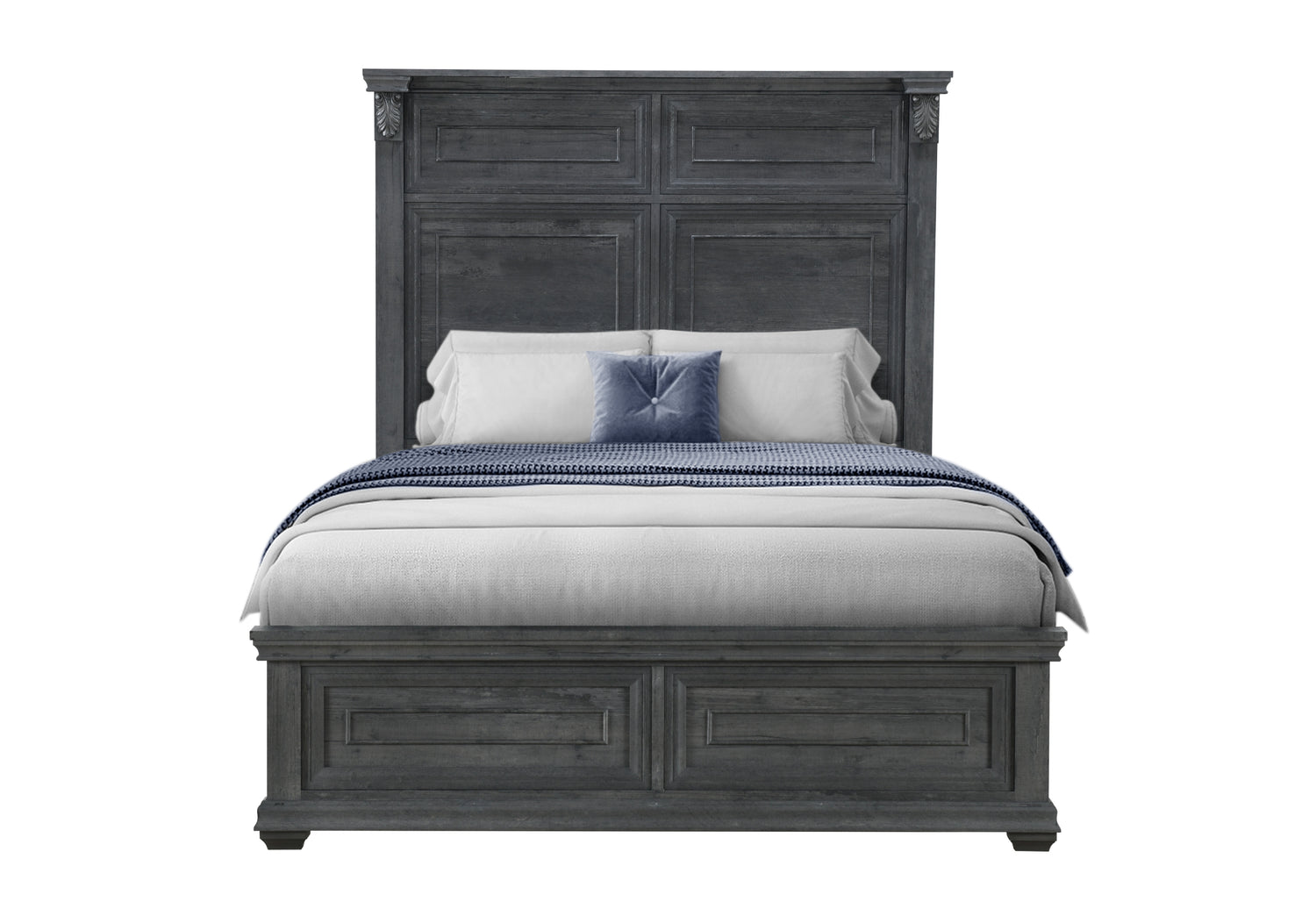 Tatum Grey Queen Bed Without Storage | Global