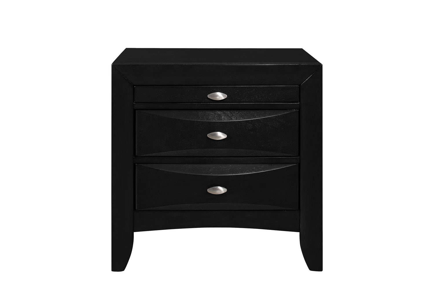 Linda Black Nightstand | Global Furniture USA - Home Elegance USA