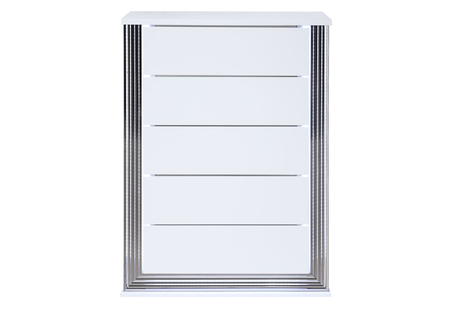 Ylime Smooth White Chest With Led | Global