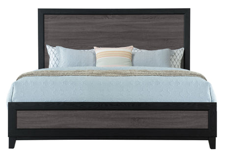 Lisbon Grey And Black King Bed | Global - Home Elegance USA