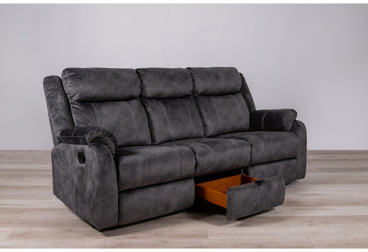 U7303 Domino Granite Reclining Sofa | Global Furniture USA