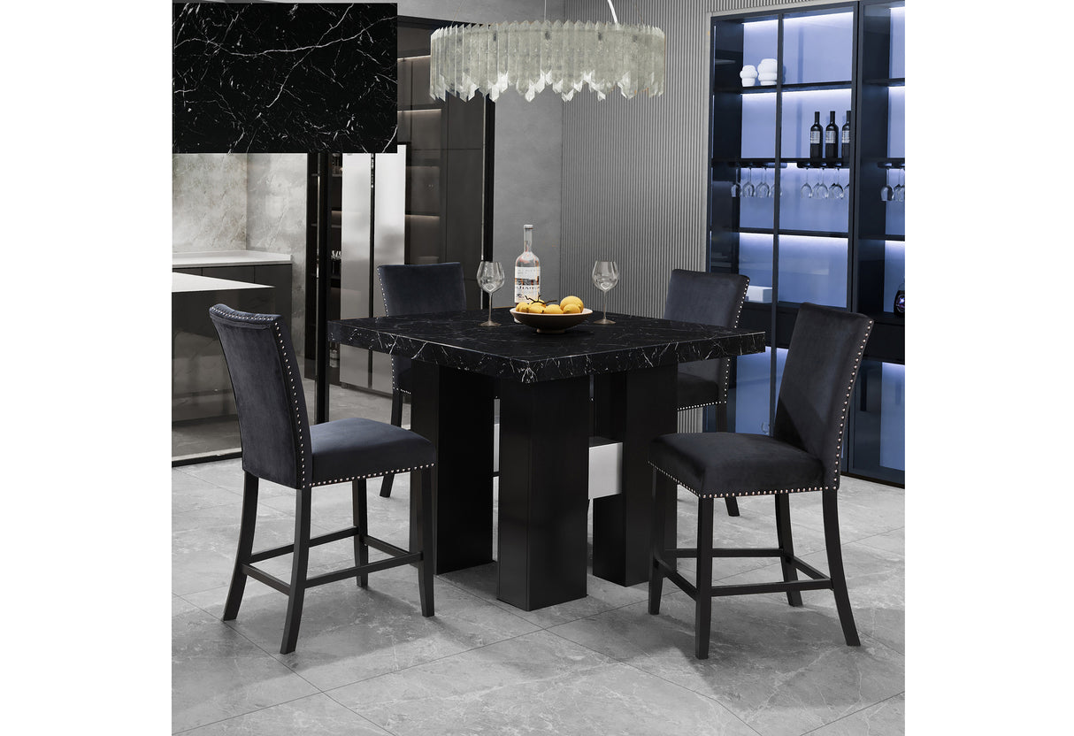 D04 Black Bar Table + D04 Bs - sold by Home Elegance USA