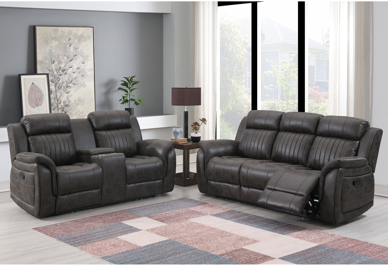 U8517 Grey Glider Recliner | Global Furniture USA