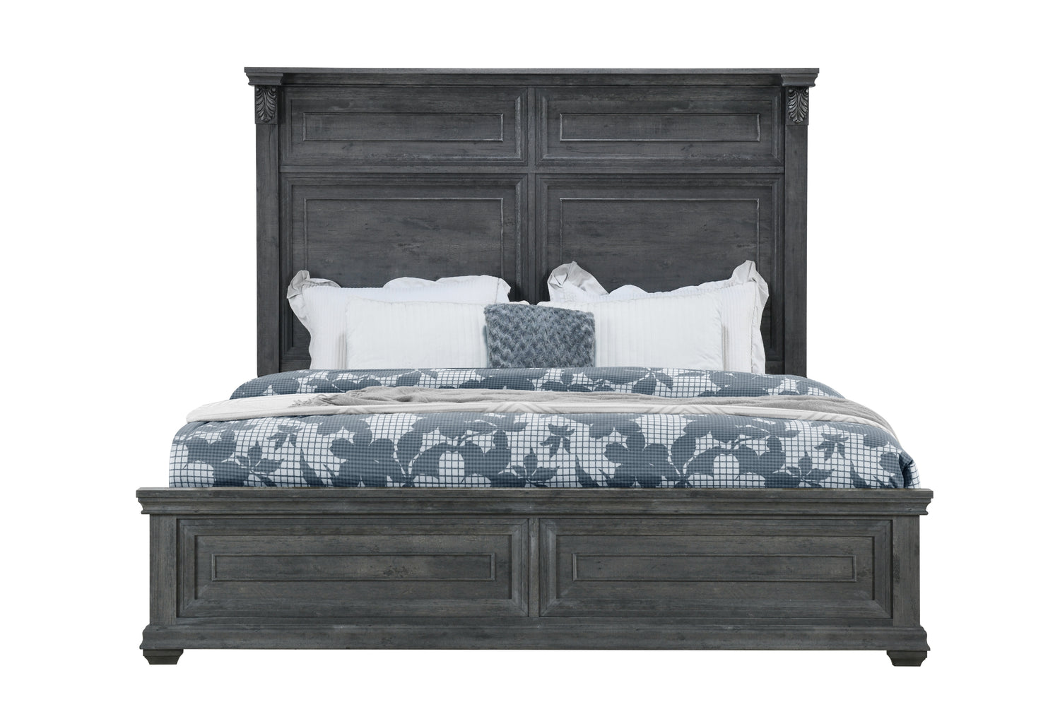 Tatum Grey King Bed Without Storage | Global