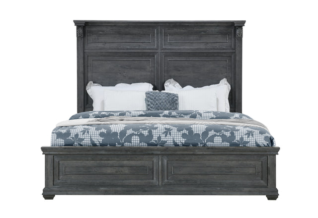 Tatum Grey King Bed Without Storage | Global
