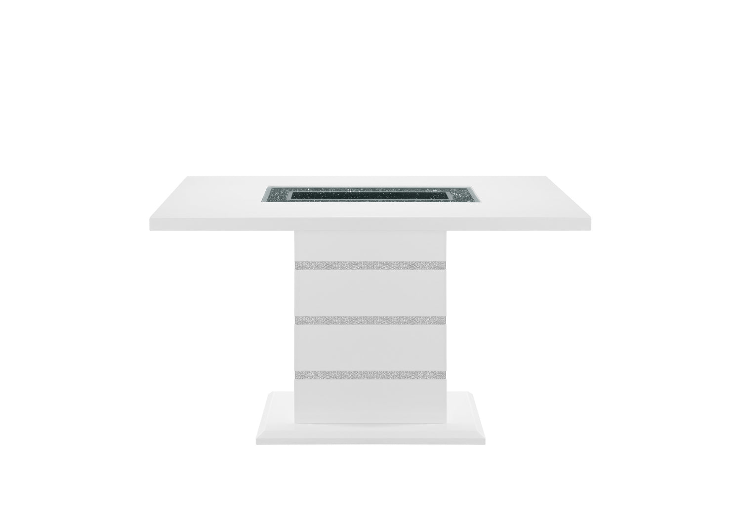 Monaco White Rectangular Bar Table - Home Elegance USA