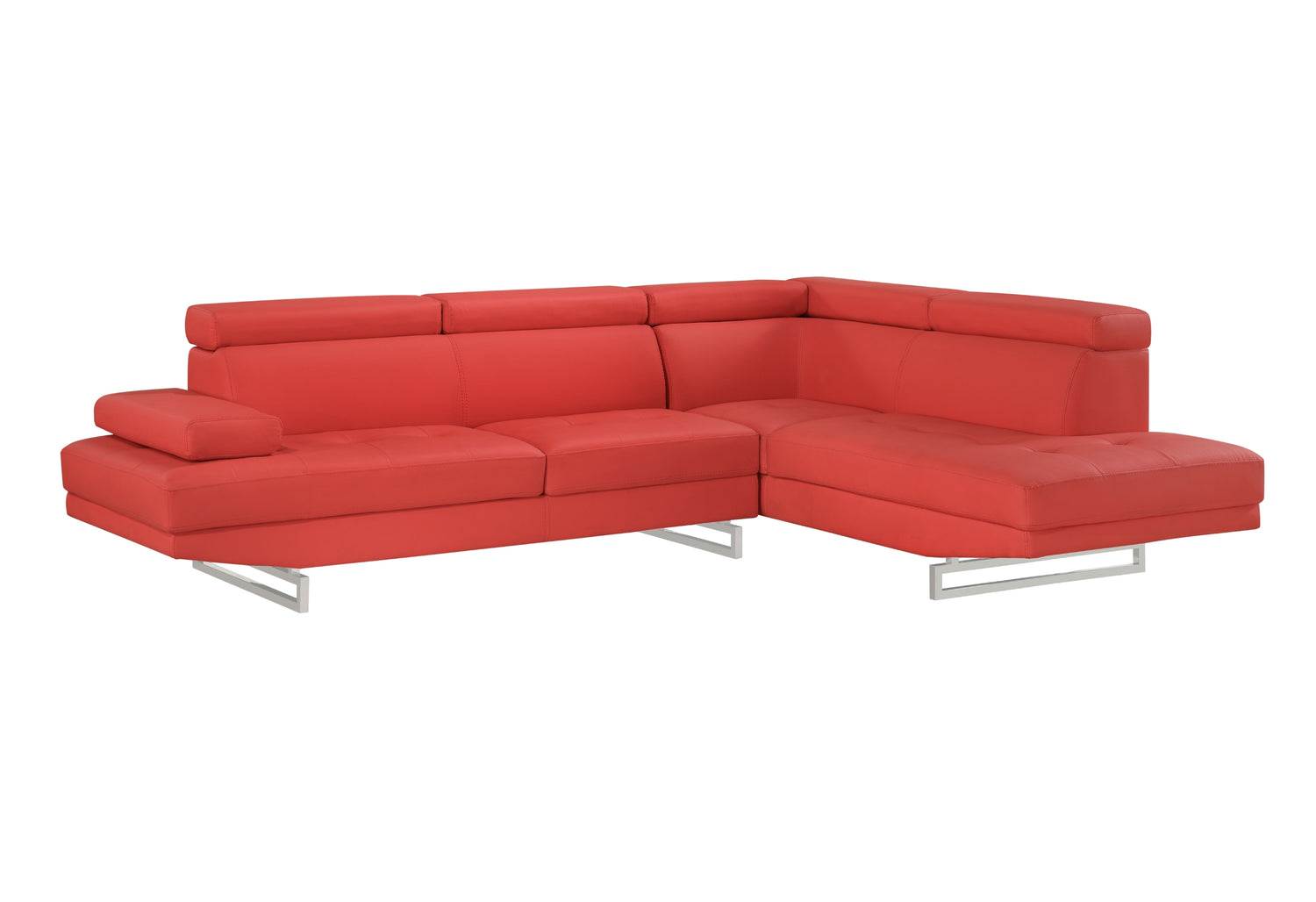 U9784 Red Right Arm Facing Sectional | Global Furniture USA