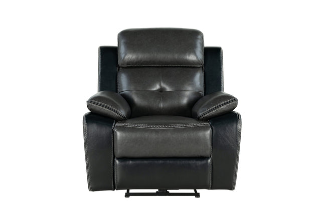 U5050 Blanche Charcoal/Black Power Recliner | Global Furniture USA