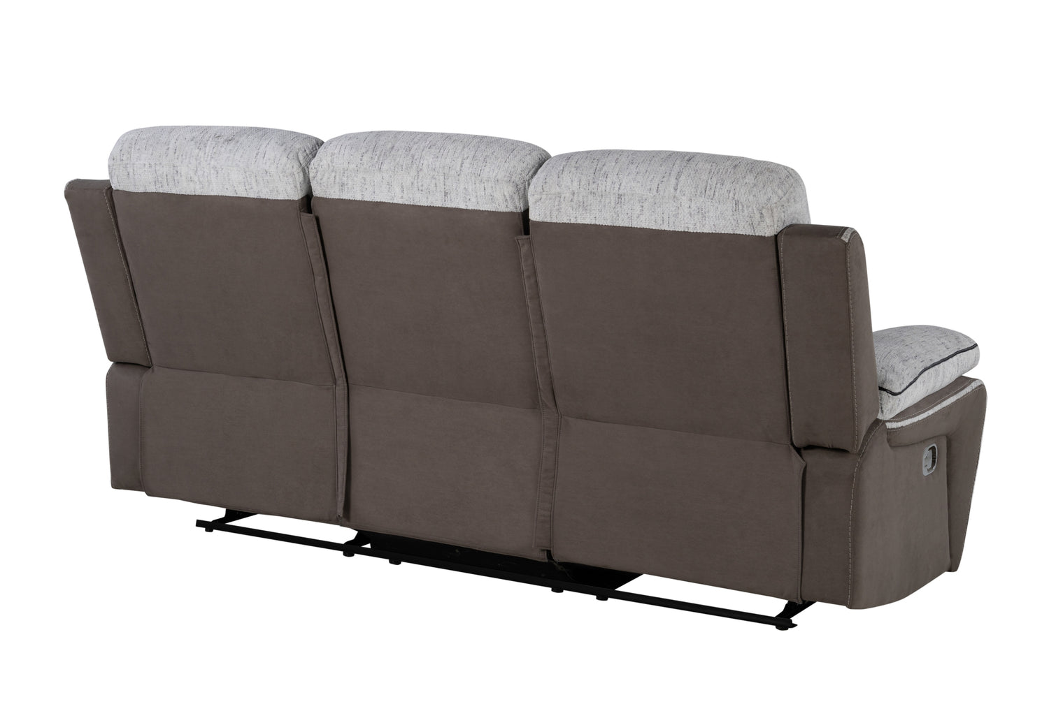 U5050 Light Grey/Dark Grey 30 Reclining Sofa | Global Furniture USA