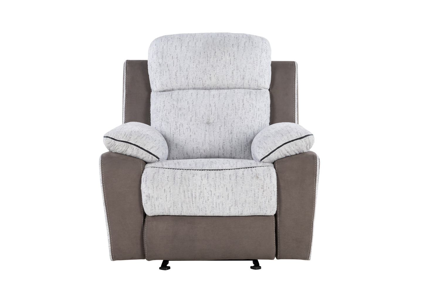U5050 Light Grey/Dark Grey 30 Glider Recliner | Global Furniture USA