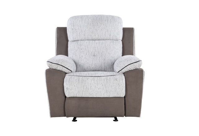 U5050 Light Grey/Dark Grey 30 Glider Recliner | Global Furniture USA