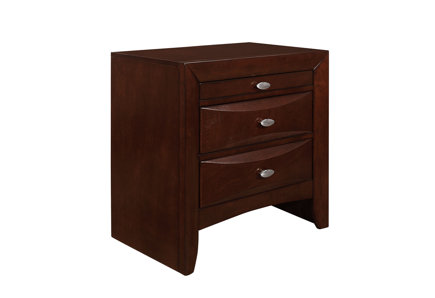 Linda New Merlot Nightstand | Global Furniture USA - Home Elegance USA