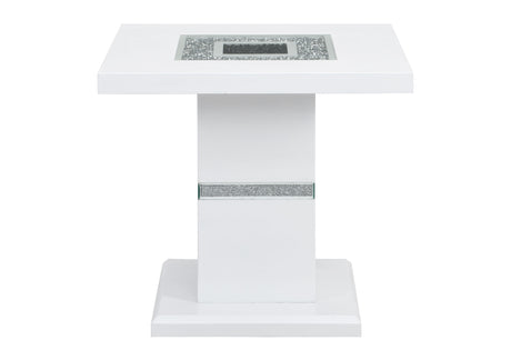 Monaco White End Table | Global Furniture USA - Home Elegance USA