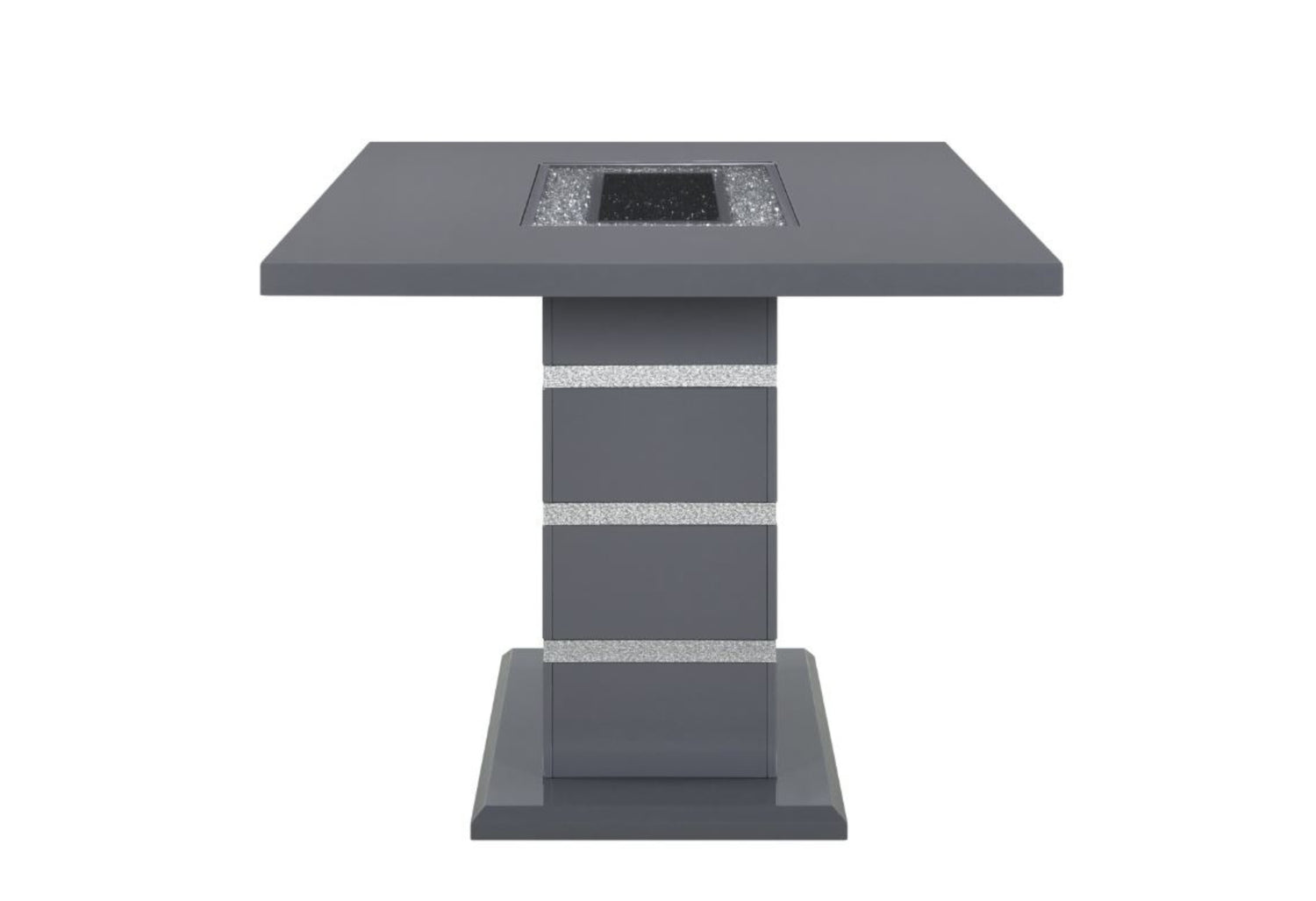 Monaco Dark Grey Rectangular Bar Table - Home Elegance USA