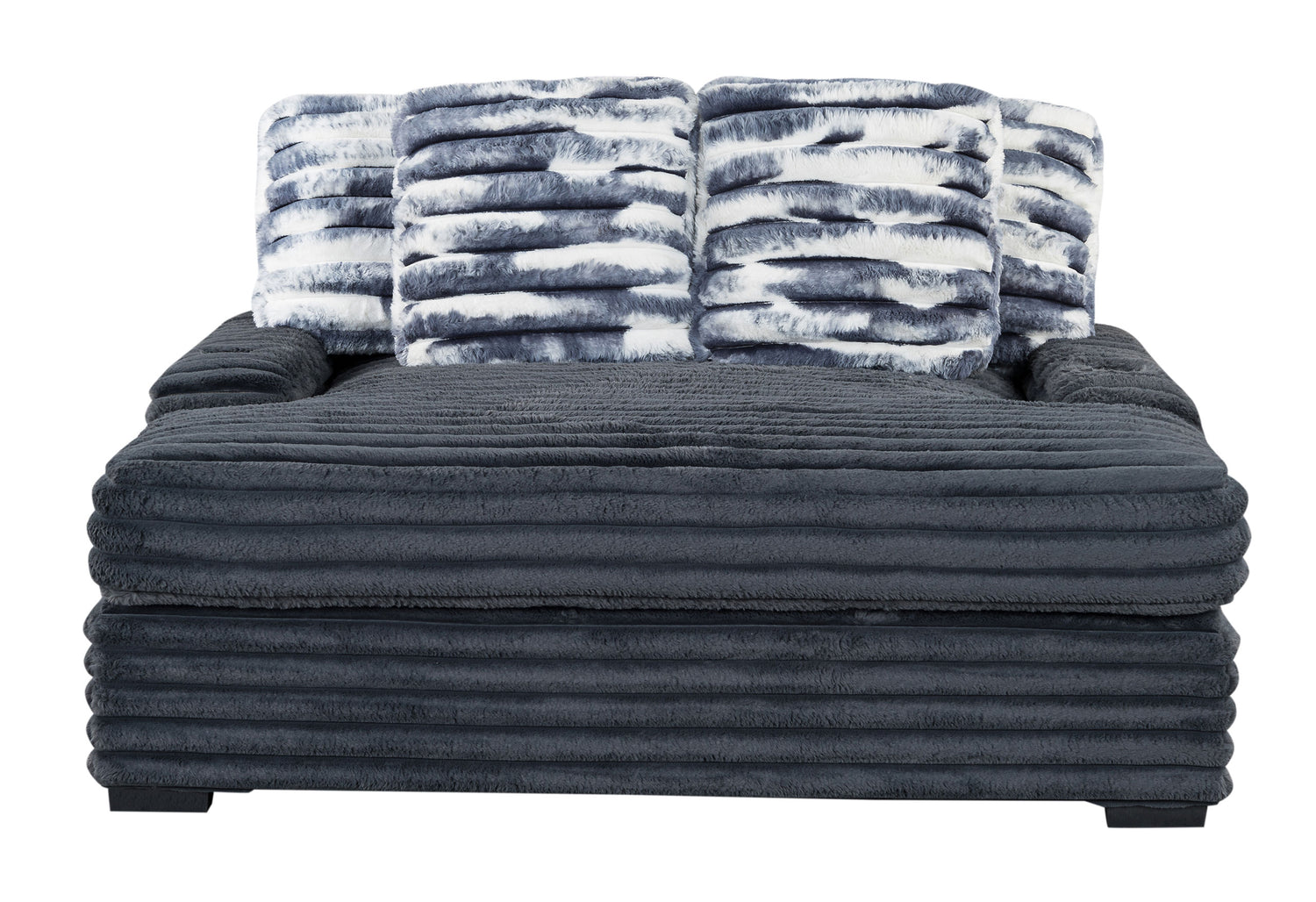 U8291 Grey Lounger Sofa With Usb