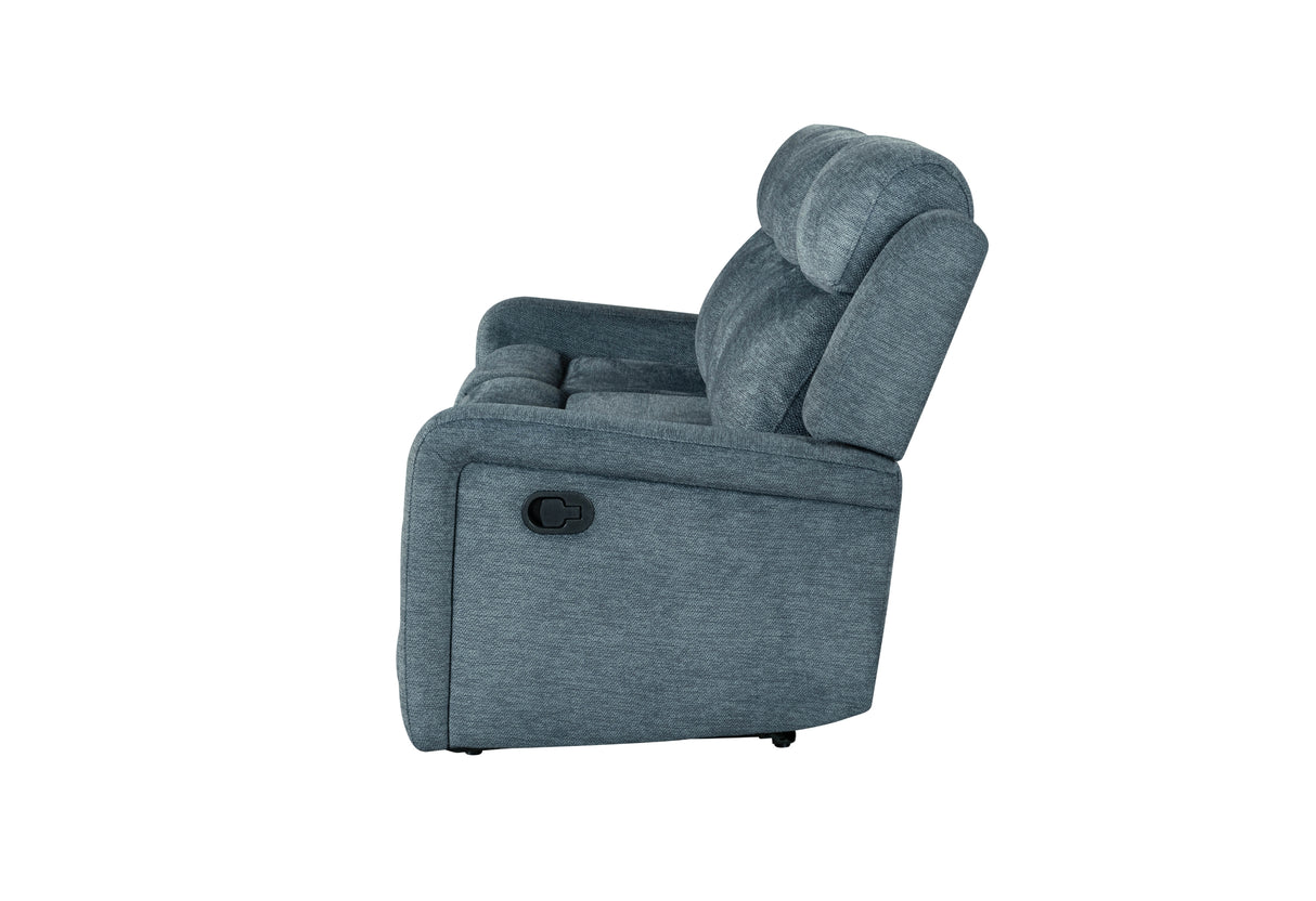 U6024 Dark Grey 9 Console Reclining Loveseat | Global Furniture USA