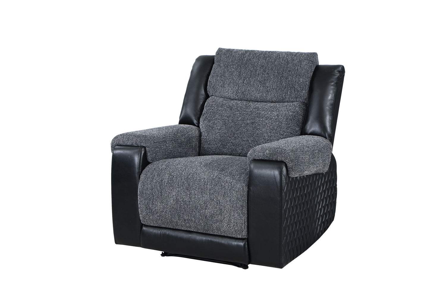 U5914 Grey/Black Recliner | Global Furniture USA