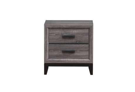 Kate Foil Grey Nightstand | Global Furniture USA - Home Elegance USA