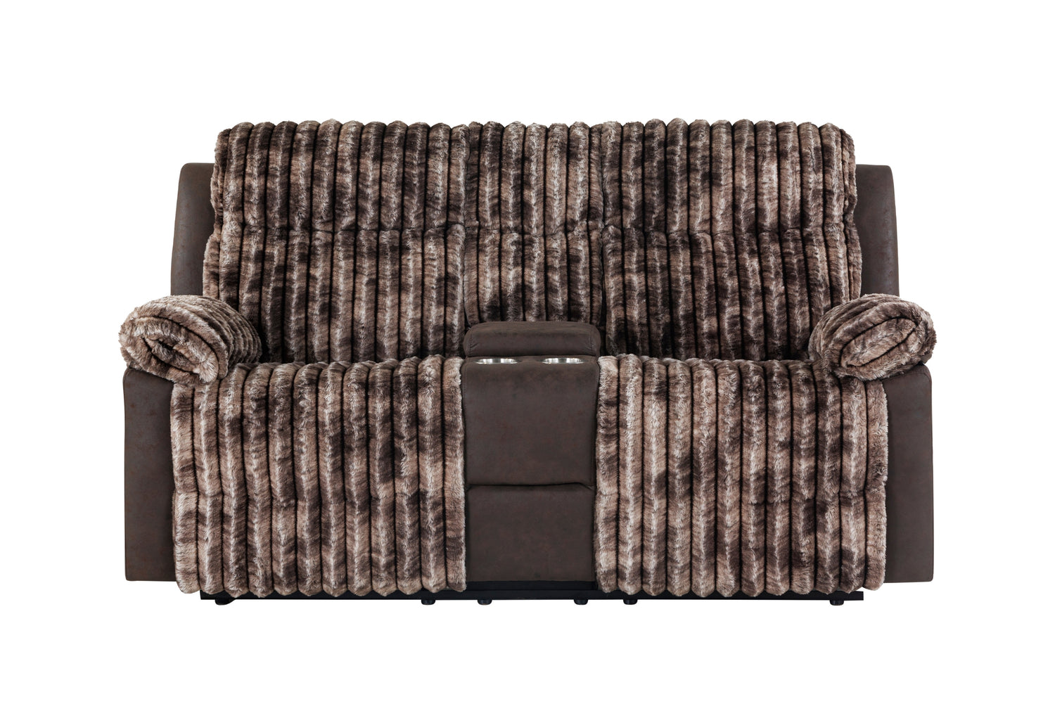 U6028 Brown Console Reclining Loveseat | Global Furniture USA