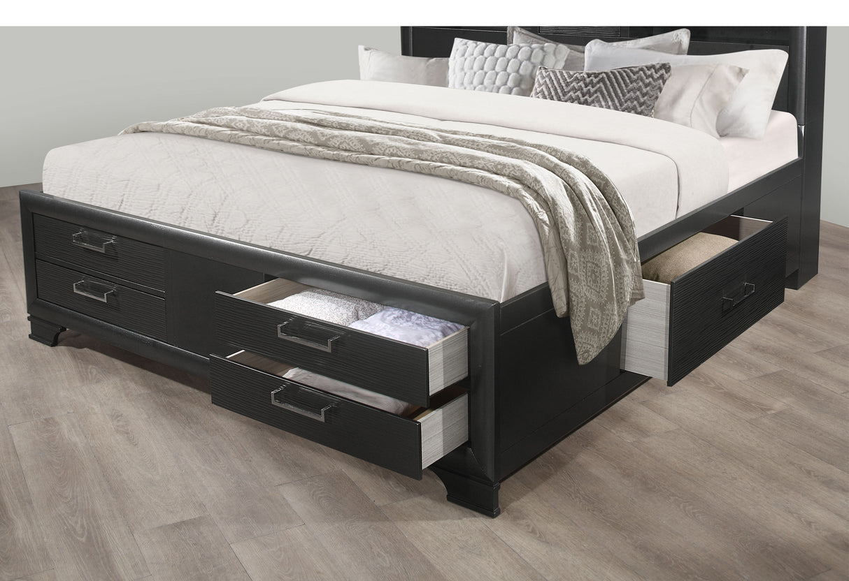 Jordyn Grey King Bed Group - sold by Home Elegance USA
