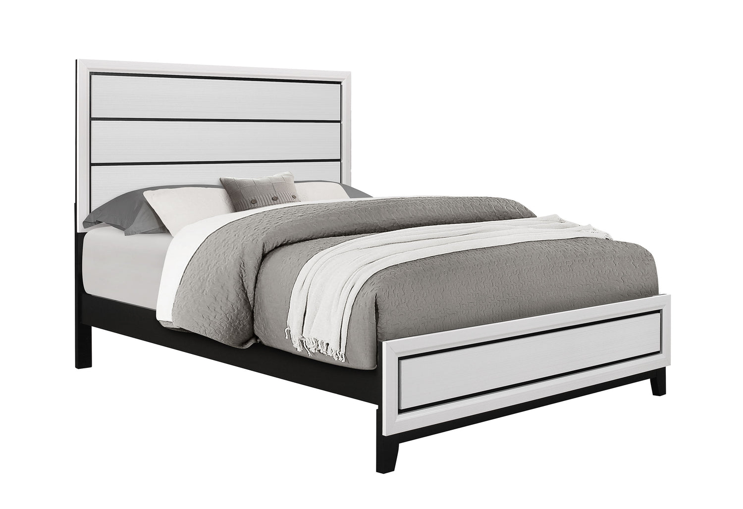 Kate White Queen Bed | Global - Home Elegance USA